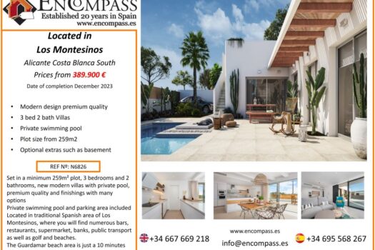 New villas with private pool los montesinos