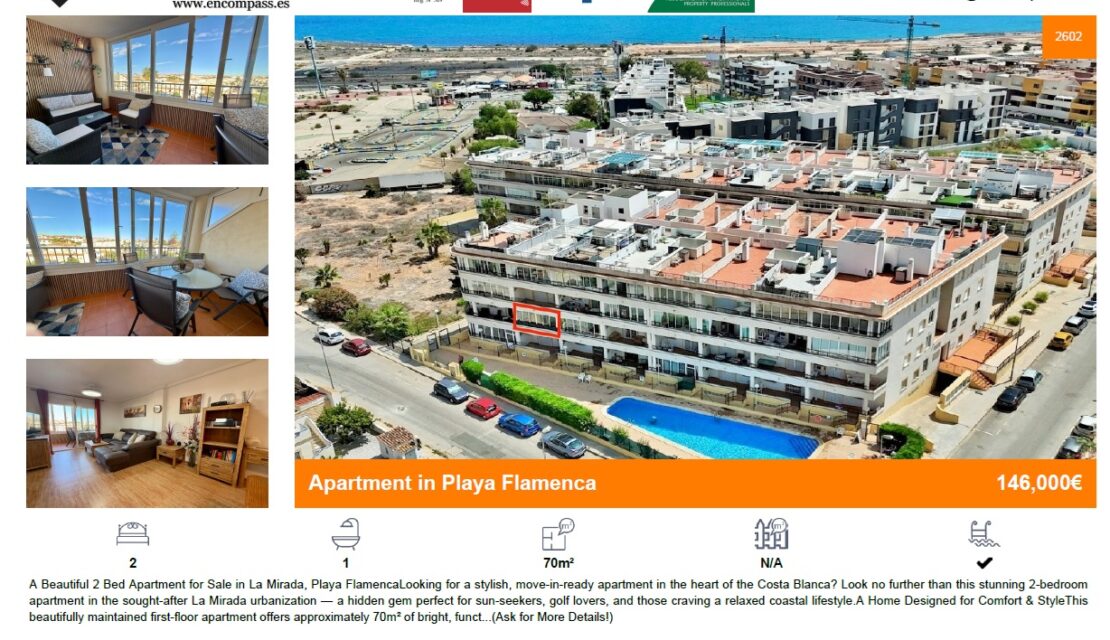 La Mirada Apartments for sale Playa Flamenca Orihuela Costa